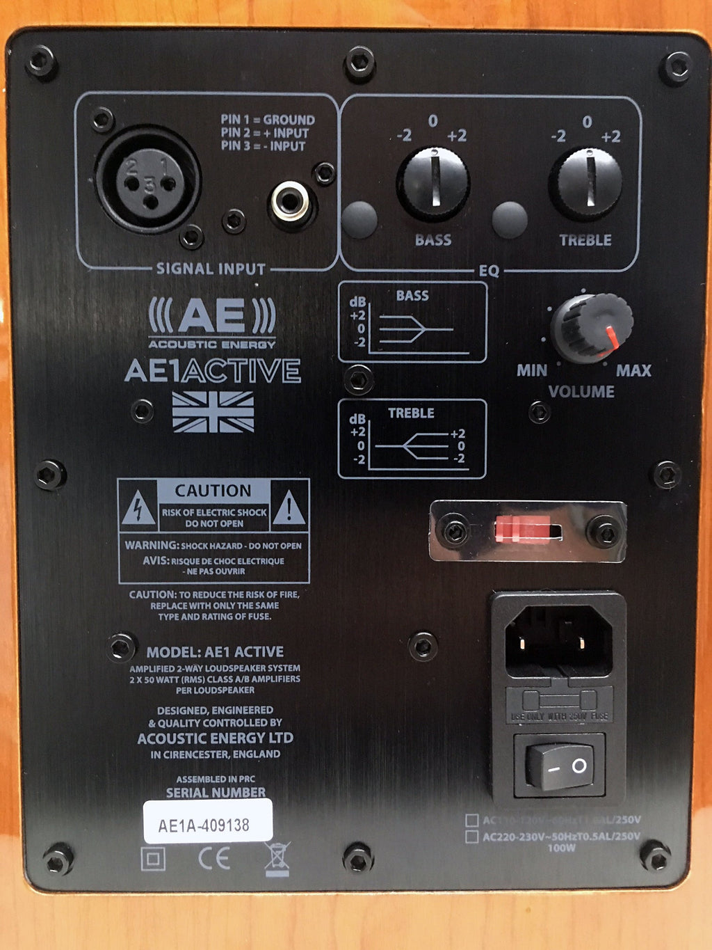 Acoustic Energy AE1 Active Piano Black Speakers