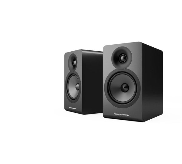 Acoustic Energy AE100 MK2 Satin Black Bookshelf Speakers Pair
