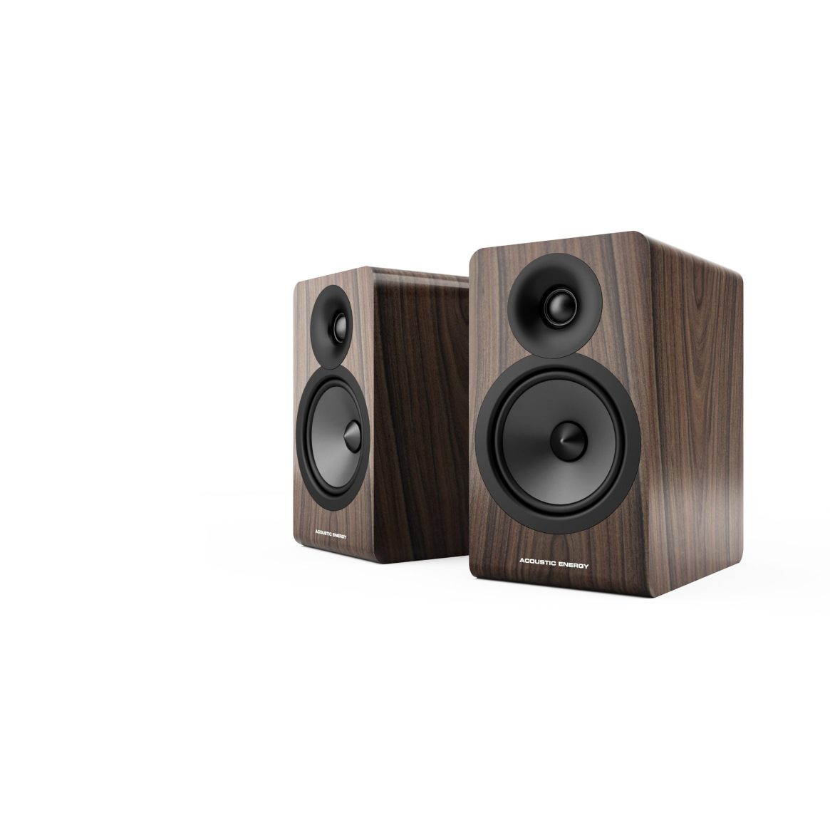 Acoustic Energy AE100 MK2 Walnut Bookshelf Speakers