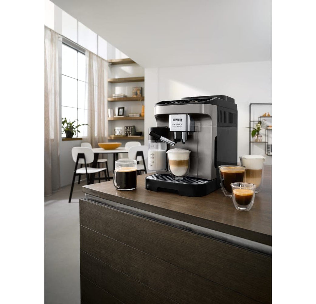 De'Longhl Magnifica Evo ECAM292.81.SB Fully Automatic Coffee Machine with Milk System