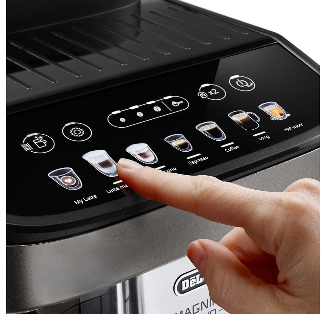 De'Longhl Magnifica Evo ECAM292.81.SB Fully Automatic Coffee Machine with Milk System